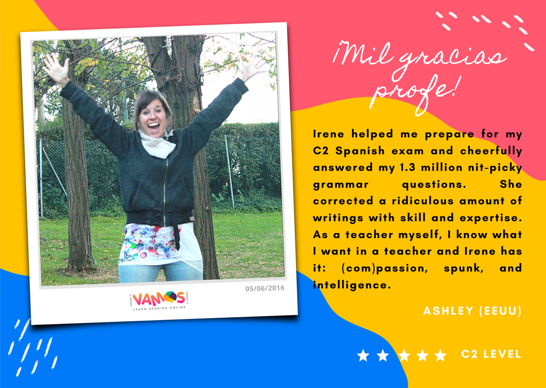 Comentario alumno vamoslearnspanishonline5